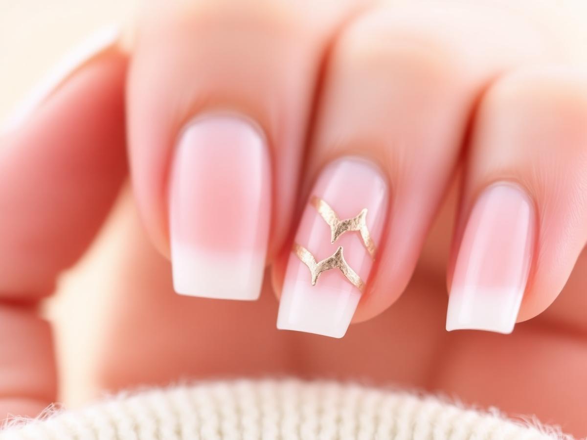 Nail art french minimaliste